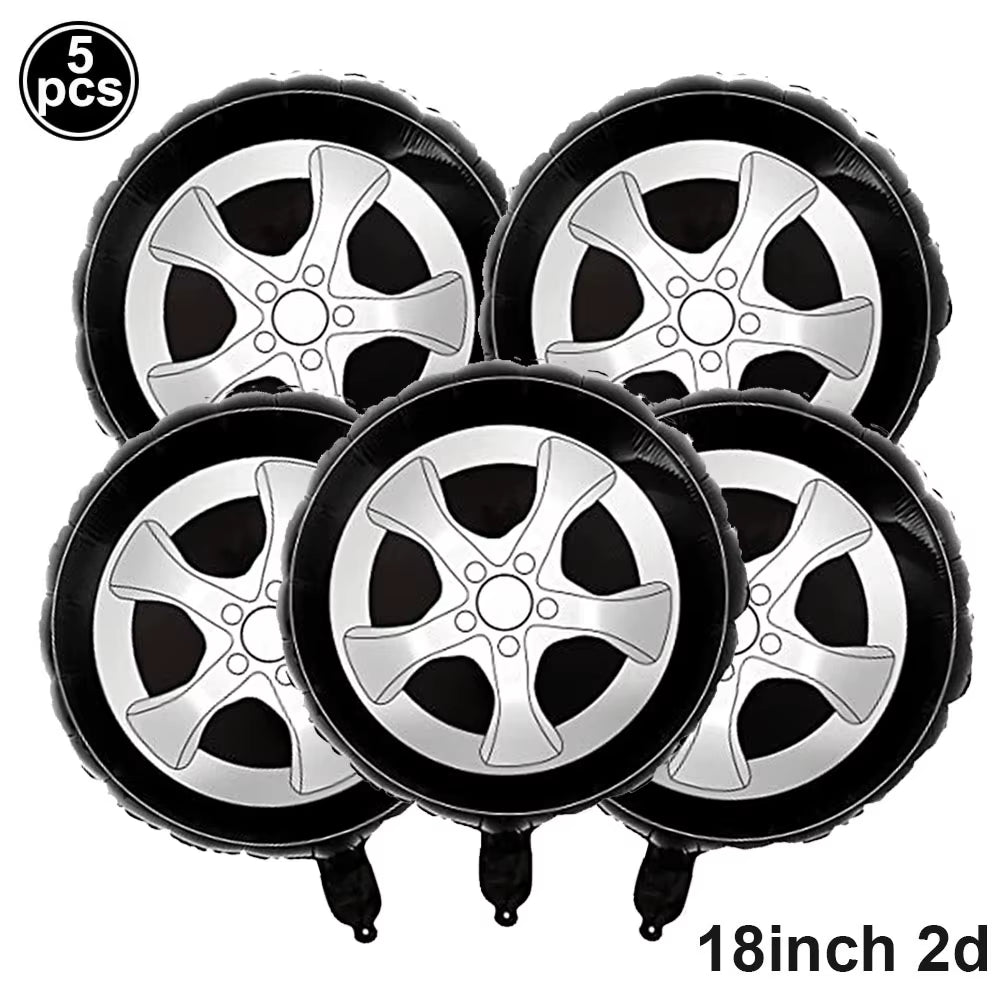 1Set 137X274Cm Black White Tablecloths Racing Car Motorcycle Theme Party Dispossible Plastic Tablecover Birthday Party Supplies