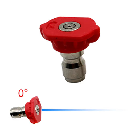 1Pcs 1/4" Quick Connect Garden High Pressure Washer Spray Nozzle 0 15 25 40 60Degree Watering Soap Nozzle Tip Garden Cleaning