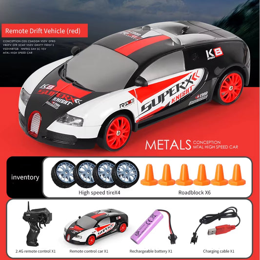 2.4G Remote Control Car Four -Wheel Drive RC Drifting High -Speed Charging Electric Car Children'S Boy Remote Control Car Toy