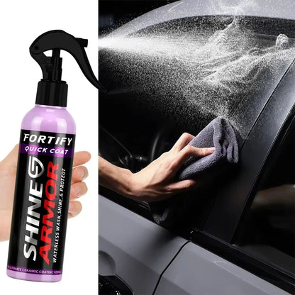 SHINE ARMOR Fortify Quick Coat Ceramic Coating Car Wax Polish Spray Waterless Car Wash&Wax Hydrophobic Top Coat Polish