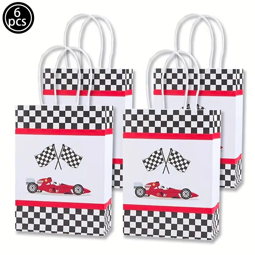 Car Wheel Theme Birthday Party Plate Napkin Balloons Checkered Race Car Themed Party 3TH 4TH 5TH Birthday Party Supplies