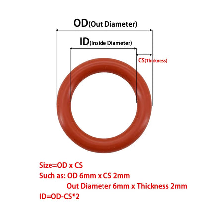 Silicone Seal Rings Set Pressure Washer Spacer Rubber O-Ring Plumbing Gasket Oil Resistant Nbr O Ring High Temperature Oring Kit