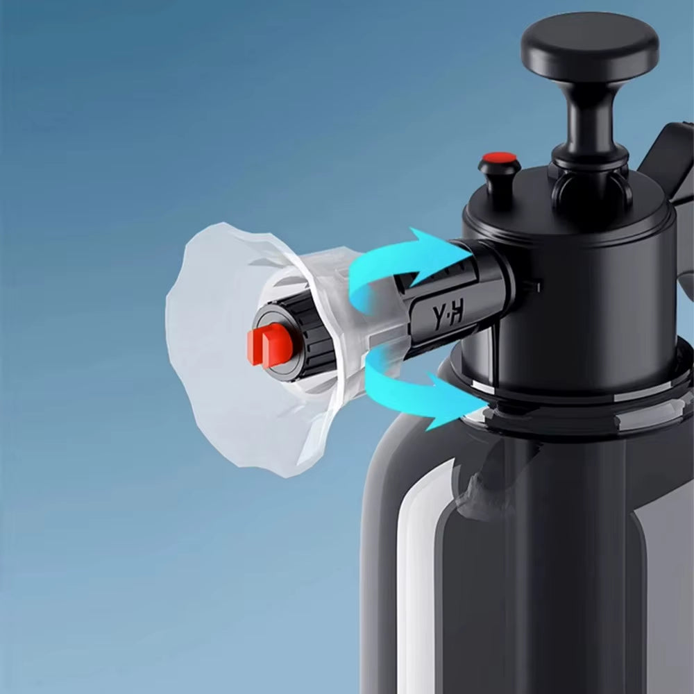 2L Portable Car Wash Foam Pump Sprayer Manual Pneumatic Foam Spray Bottle Thickened 99% High Pressure Explosion-Proof Super Foam