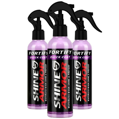 SHINE ARMOR Fortify Quick Coat Ceramic Coating Car Wax Polish Spray Waterless Car Wash&Wax Hydrophobic Top Coat Polish