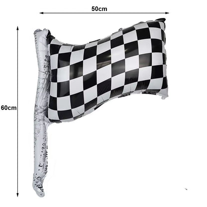 Car Wheel Theme Birthday Party Plate Napkin Balloons Checkered Race Car Themed Party 3TH 4TH 5TH Birthday Party Supplies