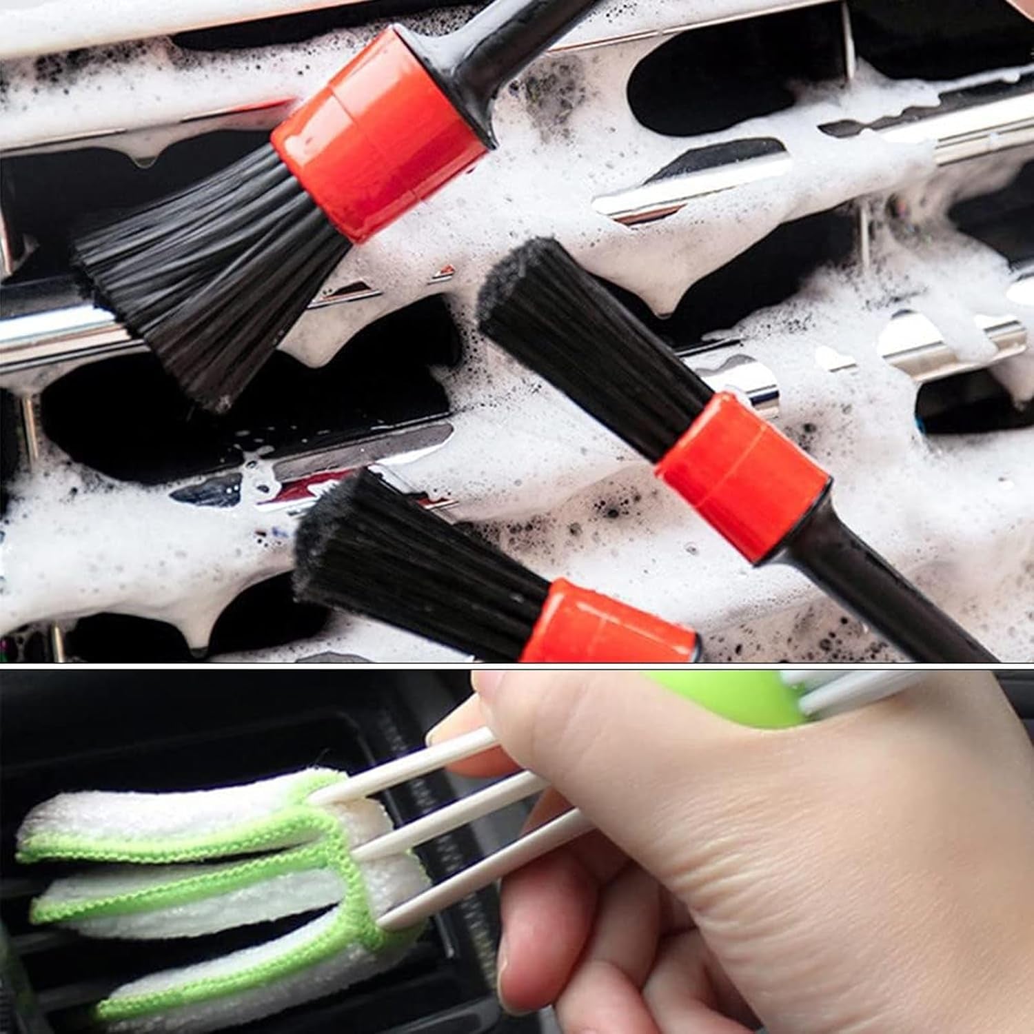 Car Detailing Brush Set, 5 Pieces Car Cleaning Brush Set, Car Cleaning Brushes, Ultra Soft, Cleaning Brush Car for Vehicle Care, Cleaning Vehicle Upholstery