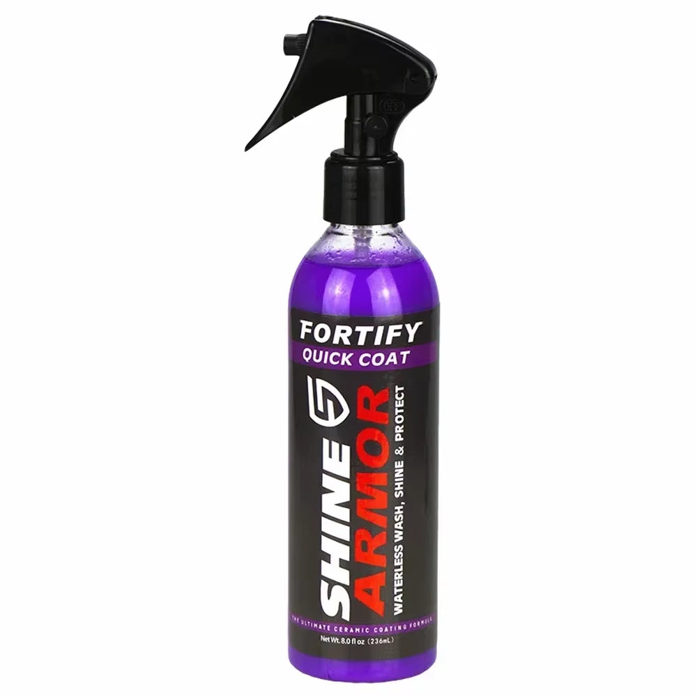 SHINE ARMOR Fortify Quick Coat Ceramic Coating and Waterless Car Wash & Wax Spray with Hydrophobic Top Coat Polish