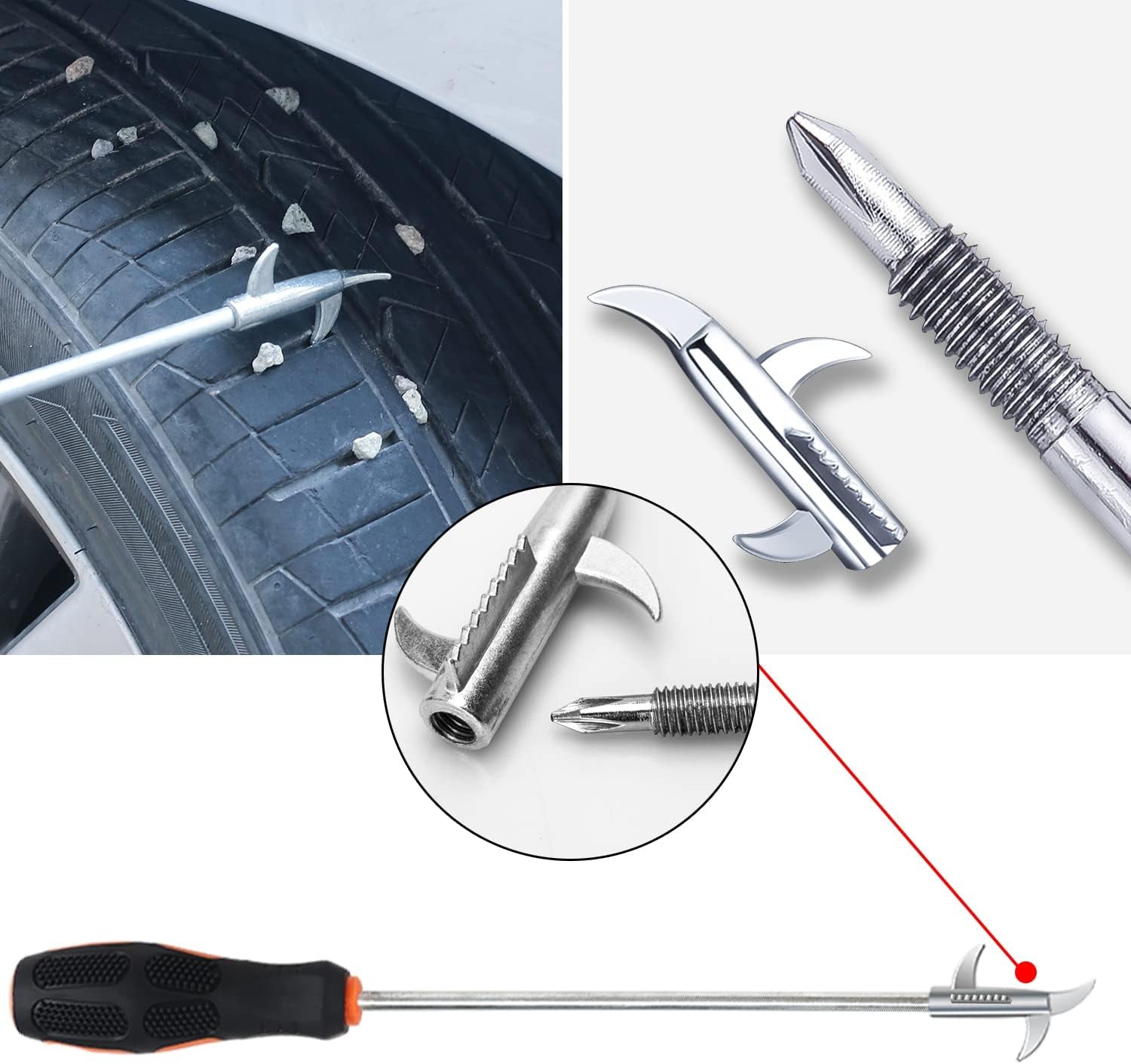 30Pcs Car Wash Cleaning Kit - Car Care Wash Tools Set Car Detailing Set with Collapsible Bucket Snow Shovel