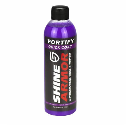 SHINE ARMOR Fortify Quick Coat Ceramic Coating and Waterless Car Wash & Wax Spray with Hydrophobic Top Coat Polish