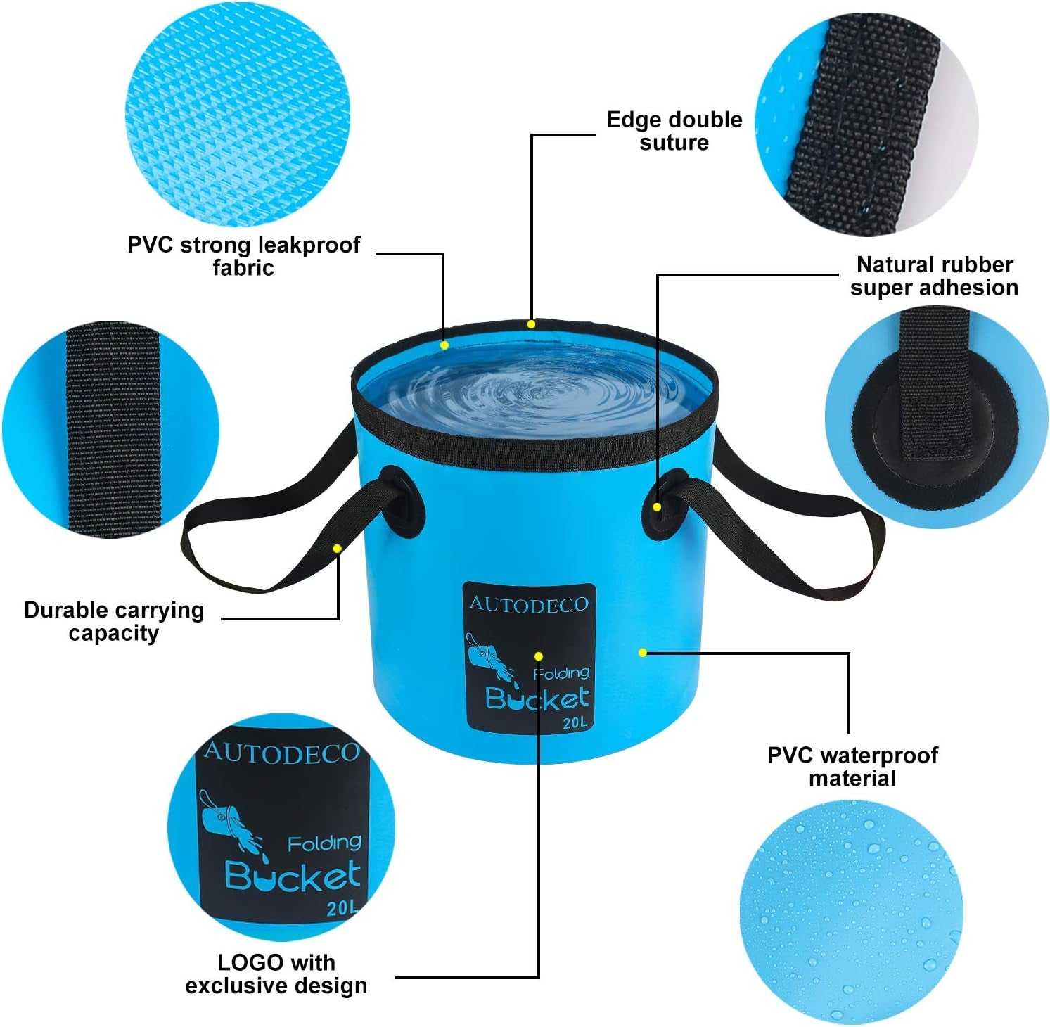 30Pcs Car Wash Cleaning Kit - Car Care Wash Tools Set Car Detailing Set with Collapsible Bucket Snow Shovel