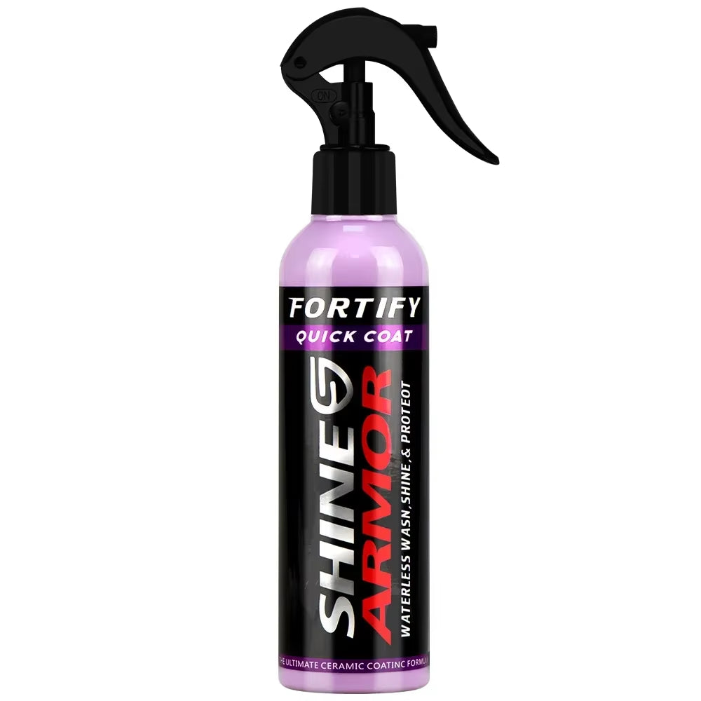 SHINE ARMOR Fortify Quick Coat Ceramic Coating Car Wax Polish Spray Waterless Car Wash&Wax Hydrophobic Top Coat Polish