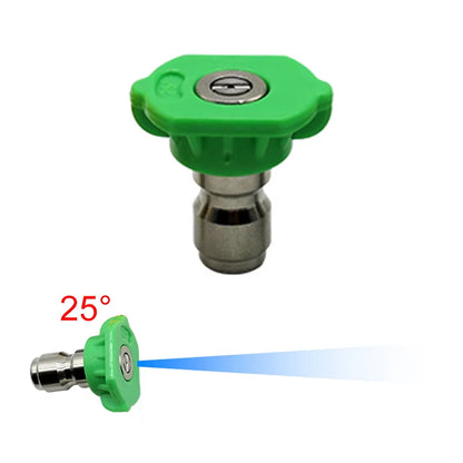 1Pcs 1/4" Quick Connect Garden High Pressure Washer Spray Nozzle 0 15 25 40 60Degree Watering Soap Nozzle Tip Garden Cleaning