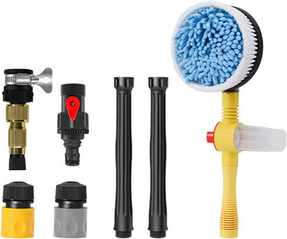 Car Wash Brush, Car Cleaning Kit, 360° Spin Car Wash Mop, High-Pressure Foam Car Cleaning Brush, Detachable & Extendable Scrub Brush, for Car Home Cleaning & Garden Use